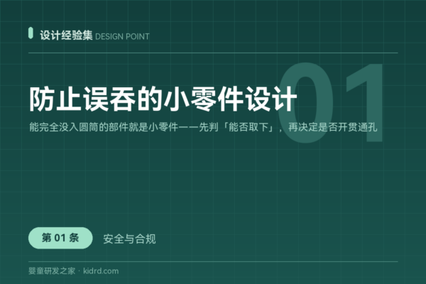密码保护：设计经验集 01｜防止误吞的小零件设计