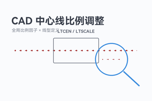 CAD怎么调整中心线的比例？