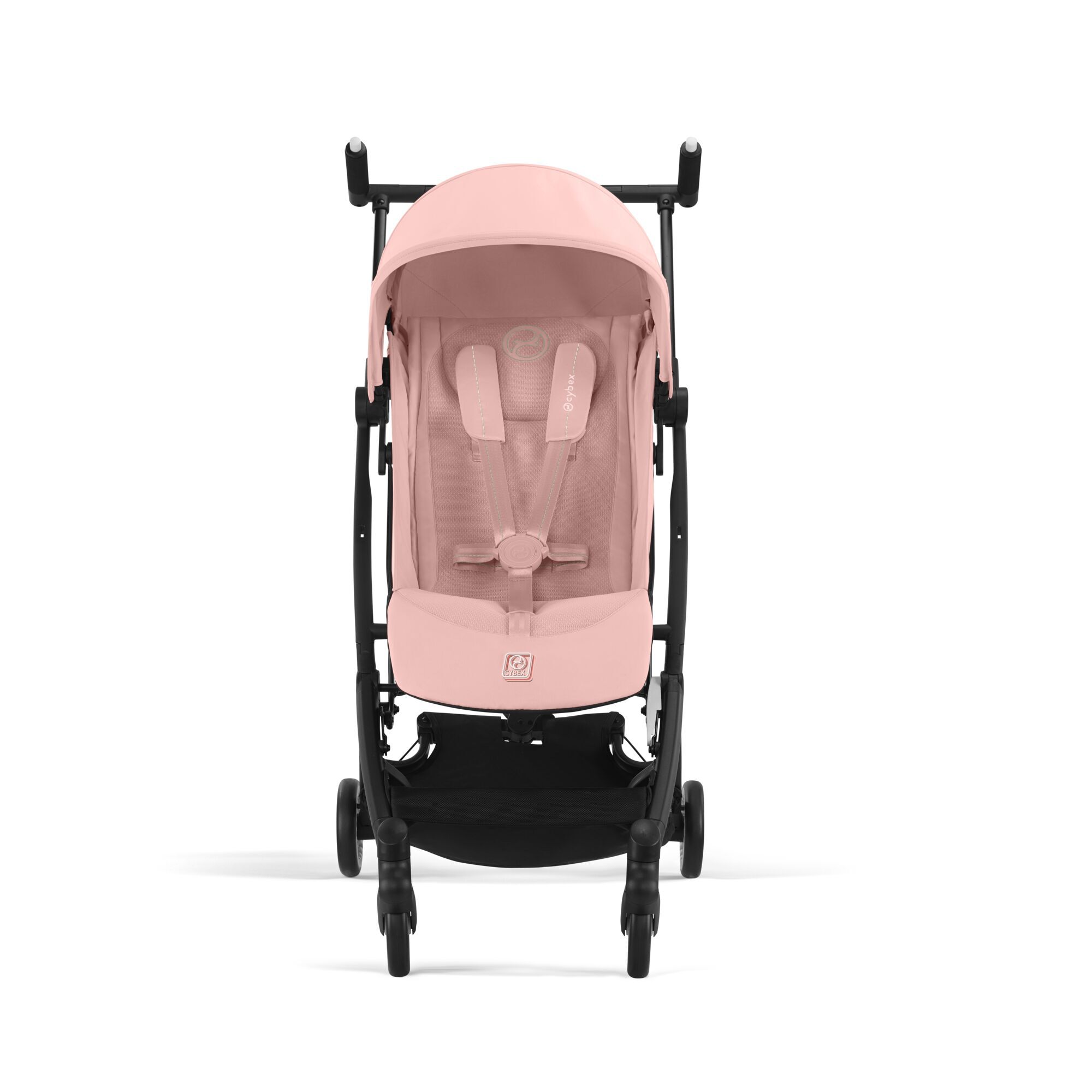 CYBEX Libelle 2025 正面 · y000：座椅框架 + one-pull 五点安全带 + XL UPF50+ 遮阳篷