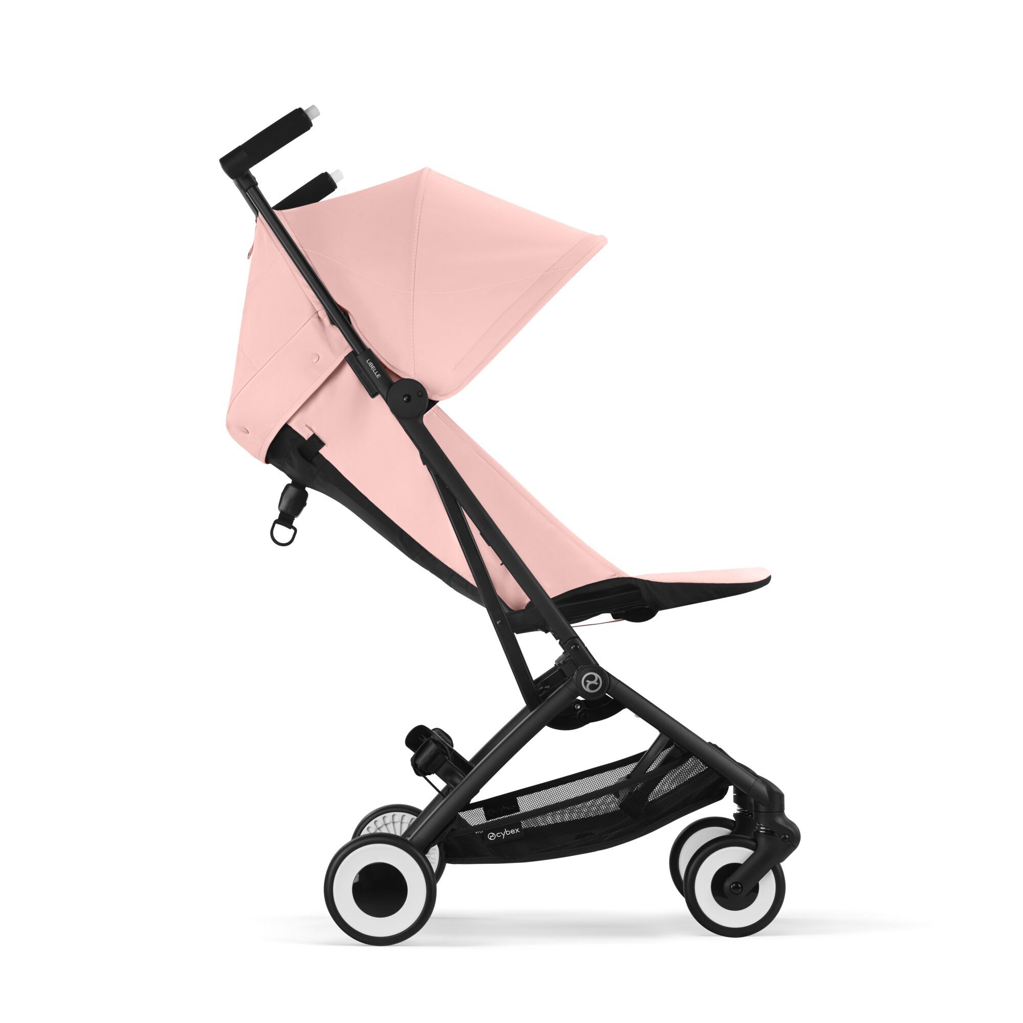 CYBEX Libelle 2025 后侧视角 · y270 recline：无限档位 recline（脚踏可调）