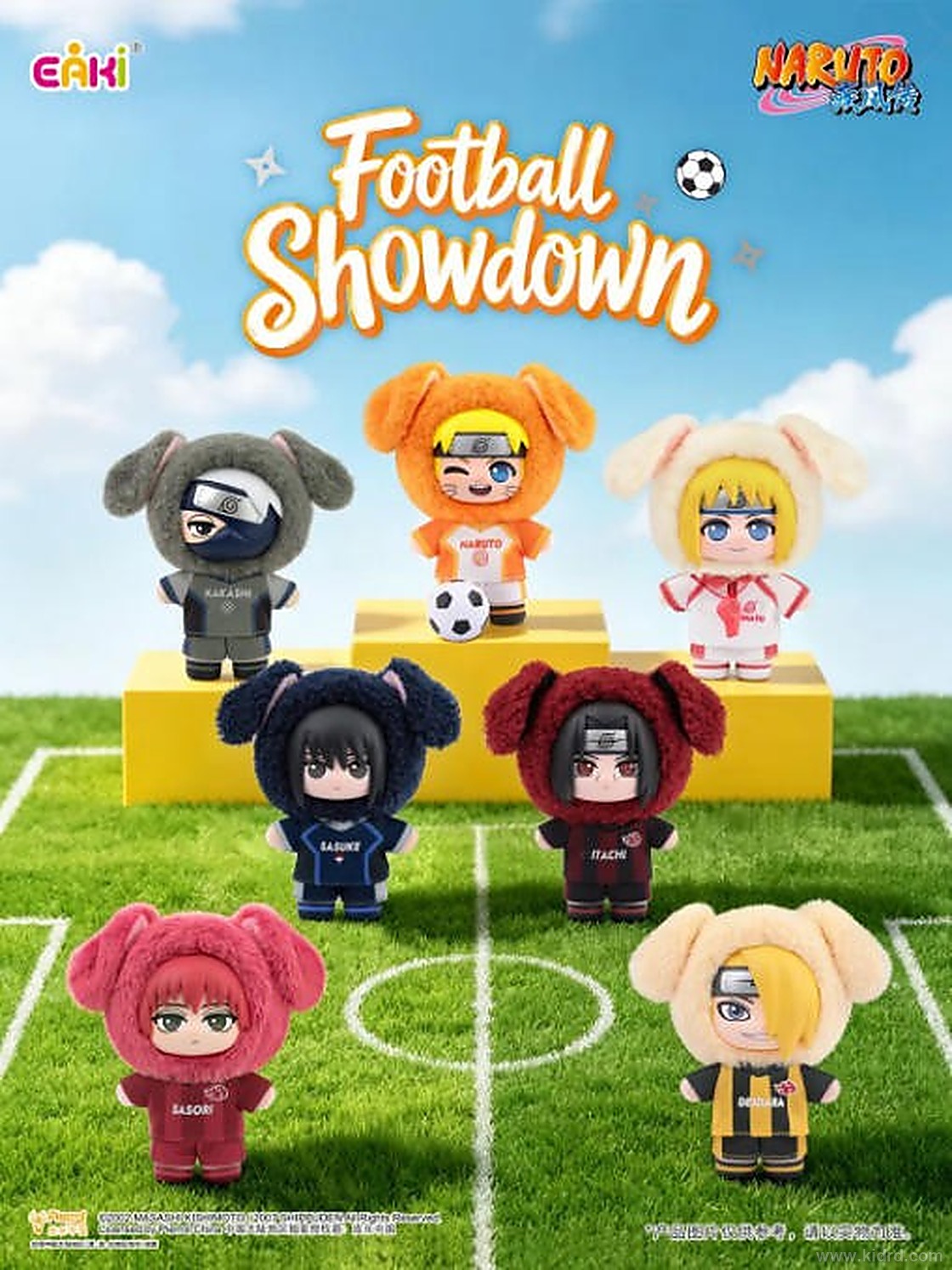 火影足球毛绒盲盒,EAKI 亿奇参展 China Toy Fair 2026 新品