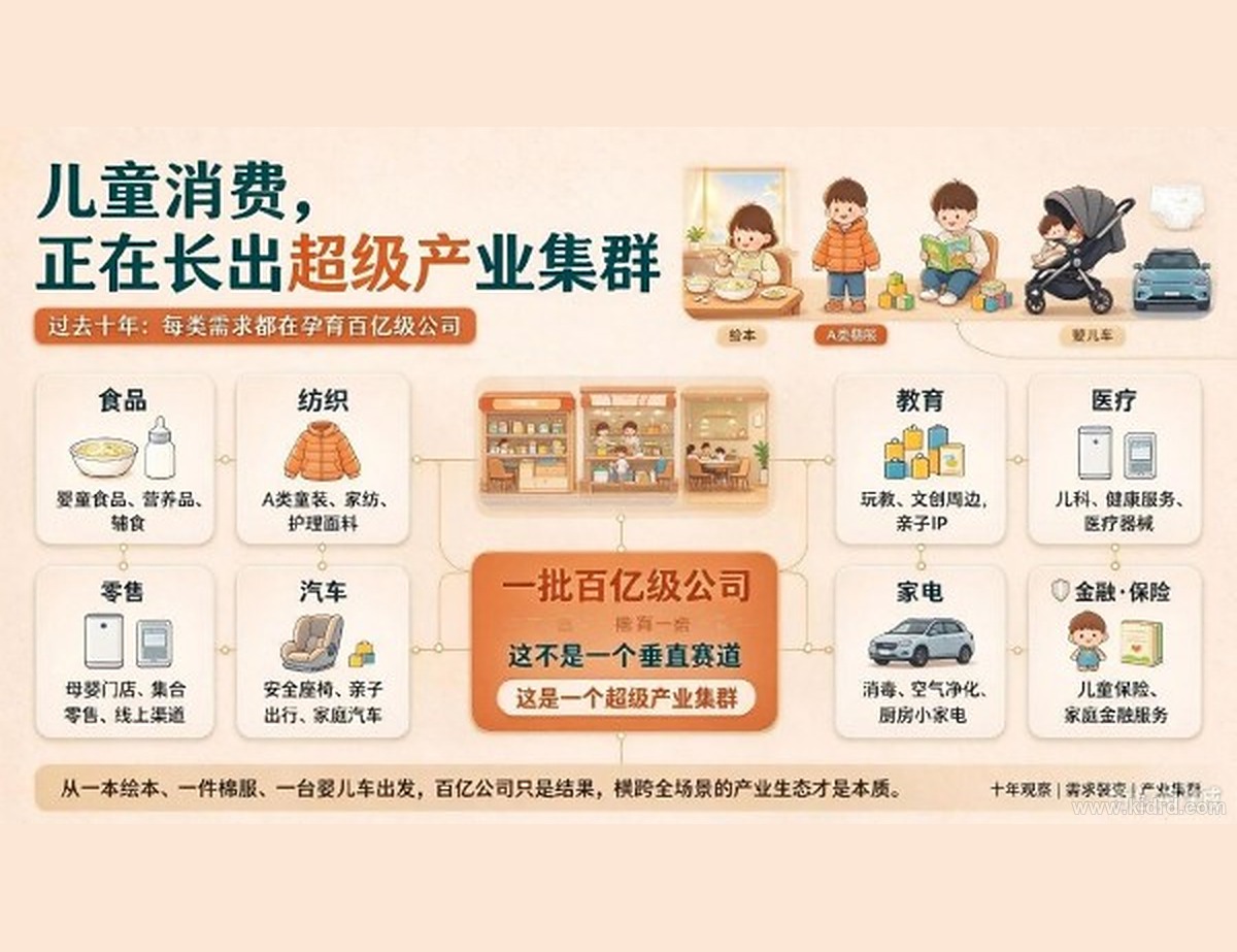 数万亿母婴消费的下一个十年:从「渗透率」到「精细化」,一个孩子的 0—6 岁连着十二个产业