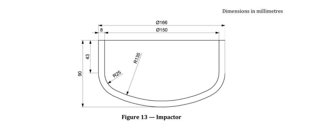 标准 Figure 13 — 冲击头
