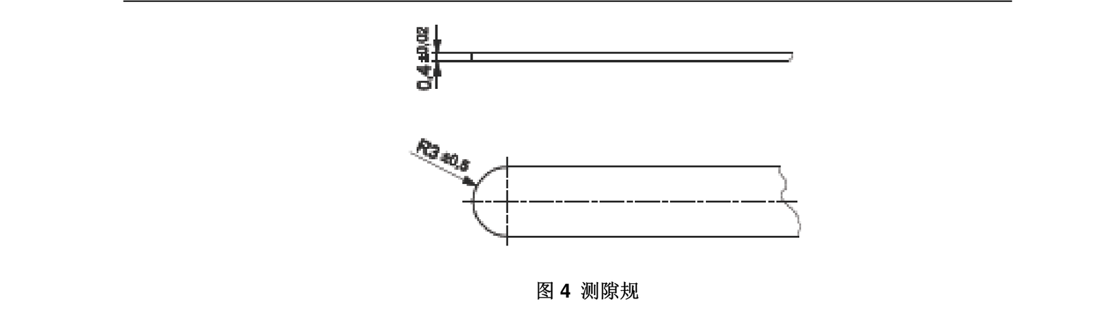 标准 Figure 4 测隙规