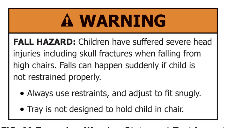 标准 FIG.22 警示语句文本排版示例 Warning Statement Text Layout