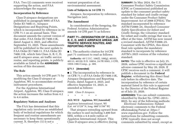 婴儿秋千与摇篮：ASTM F2088-25 将于 7 月 25 日成为美国强制要求